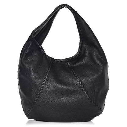 Bottega Veneta Cervo Deerskin Large Hobo Nero Black 1 of 7