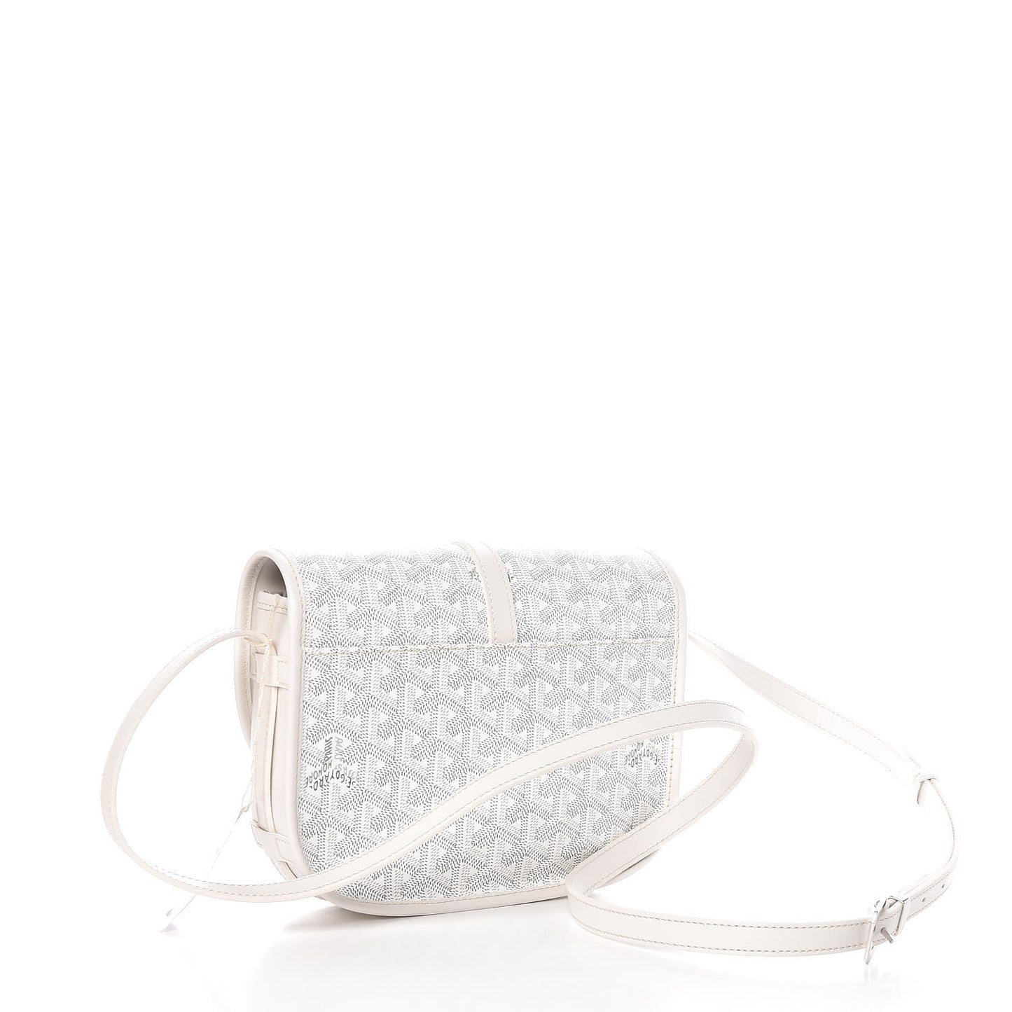 Goyardine Belvedere II PM Messenger Bag White