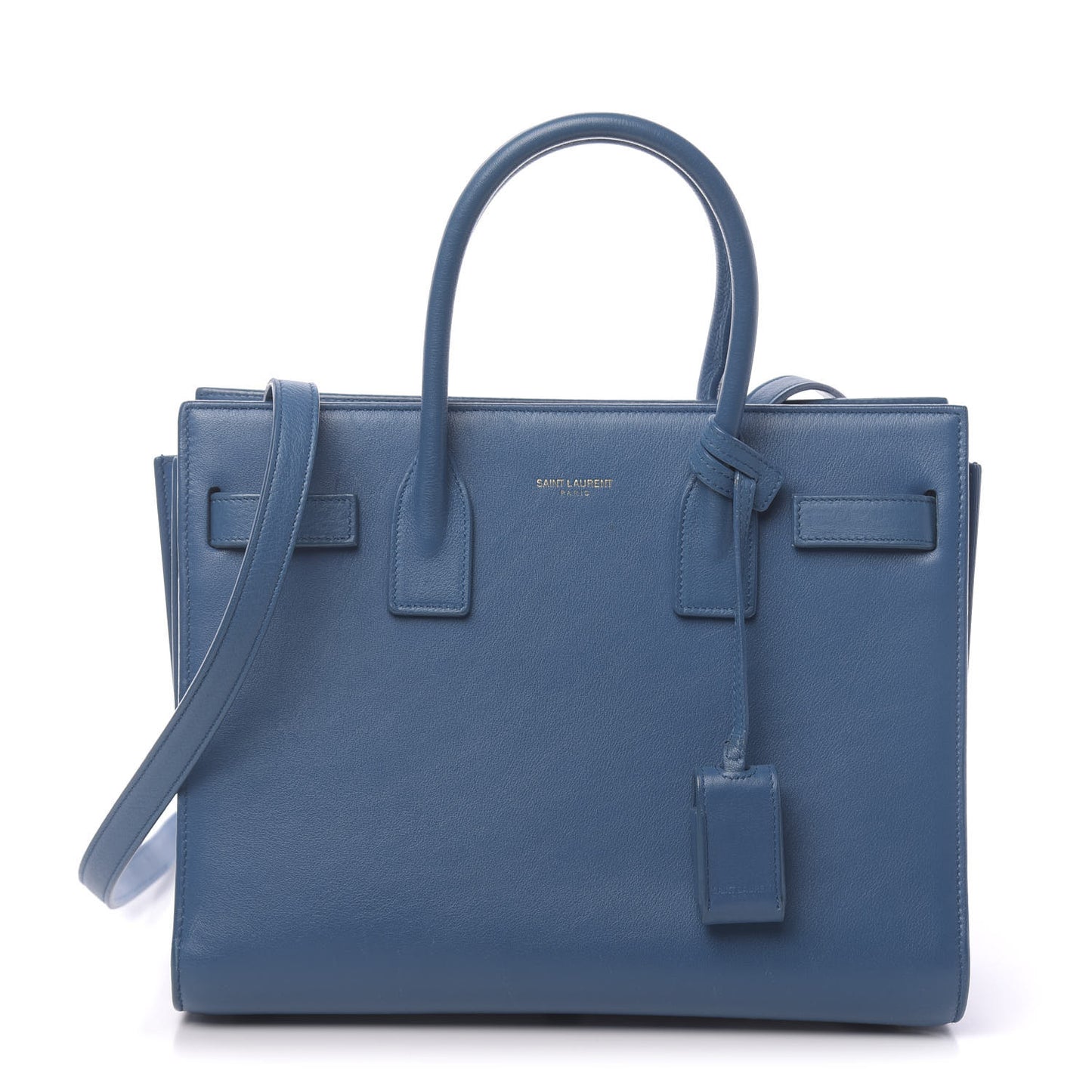 Calfskin Baby Sac de Jour Denim Blue