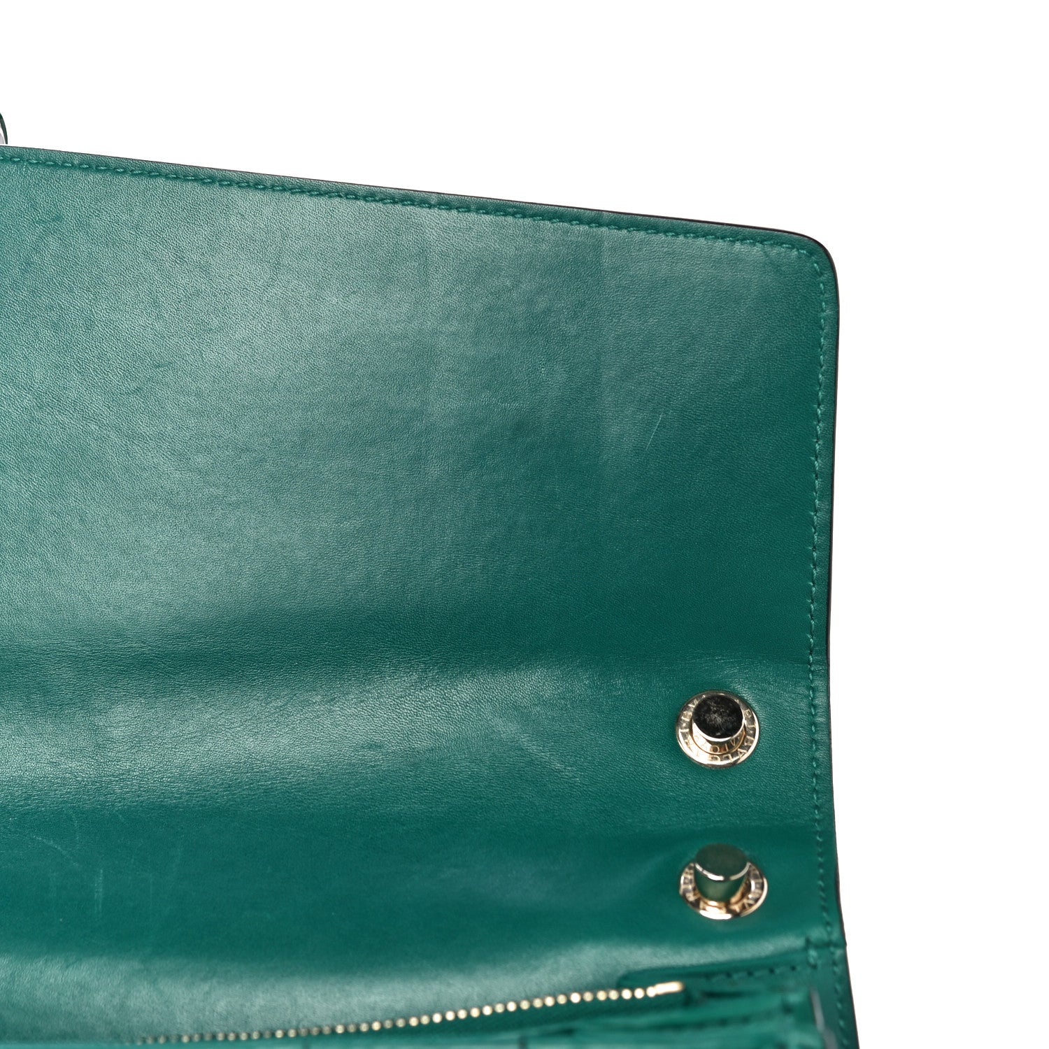 Bulgari Calfskin Serpenti Forever Shoulder Bag Emerald Green 12 of 19