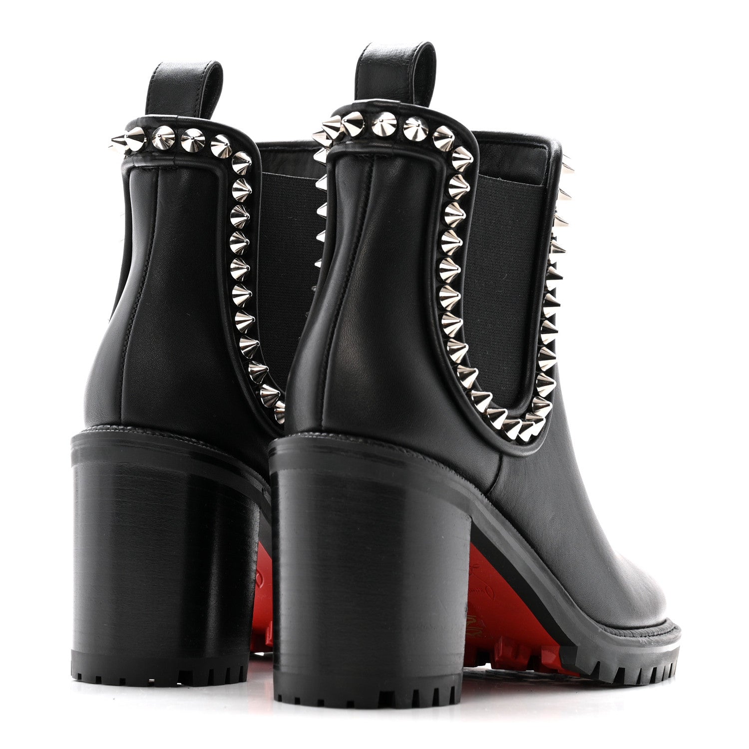 Christian Louboutin Nappa Spiked Capahutta 70 Chelsea Boots 36 Black 5 of 9