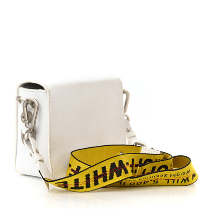 Off-White Calfskin Diag Striped Belt Bag Crossbody White Black 3 of 18