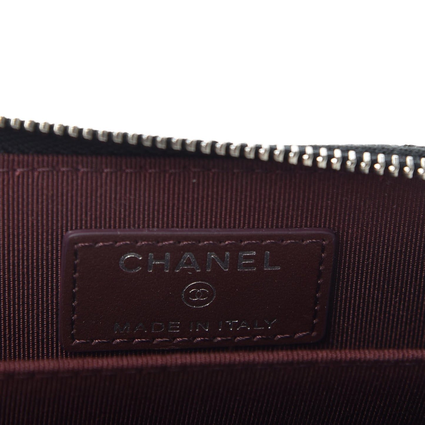 Caviar Quilted Zip Coin Purse Black