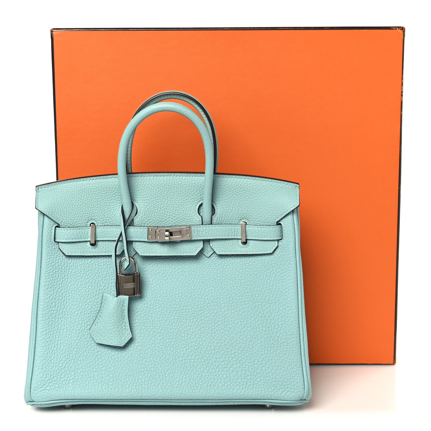 Hermes Togo Birkin 25 Bleu Atoll 14 of 14