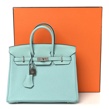 Hermes Togo Birkin 25 Bleu Atoll 14 of 14