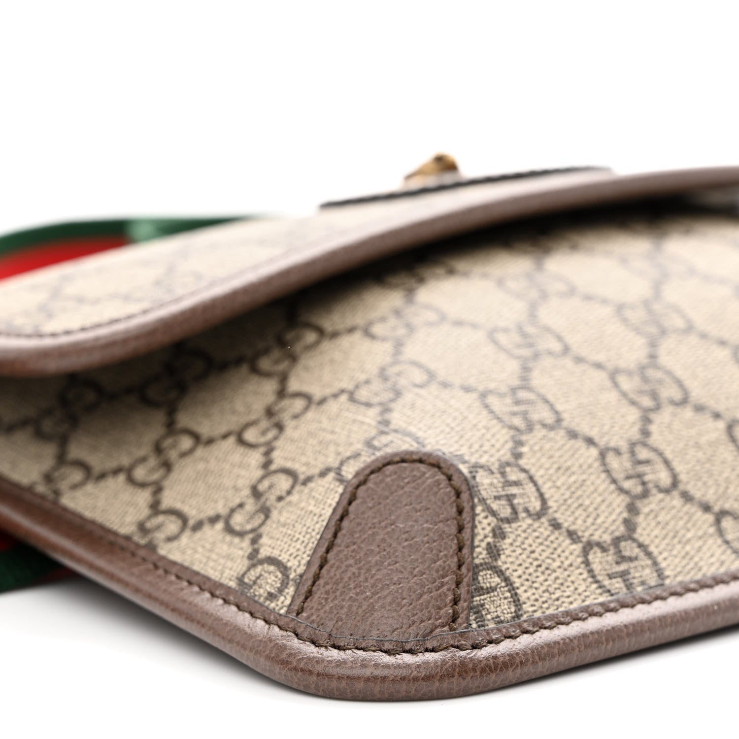 Gucci GG Supreme Monogram Neo Vintage Web Belt Bag Brown 9 of 10