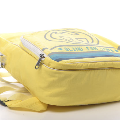 Gucci Nylon Twill Blind For Love Interlocking G Backpack Pastel Yellow Multicolor 7 of 9