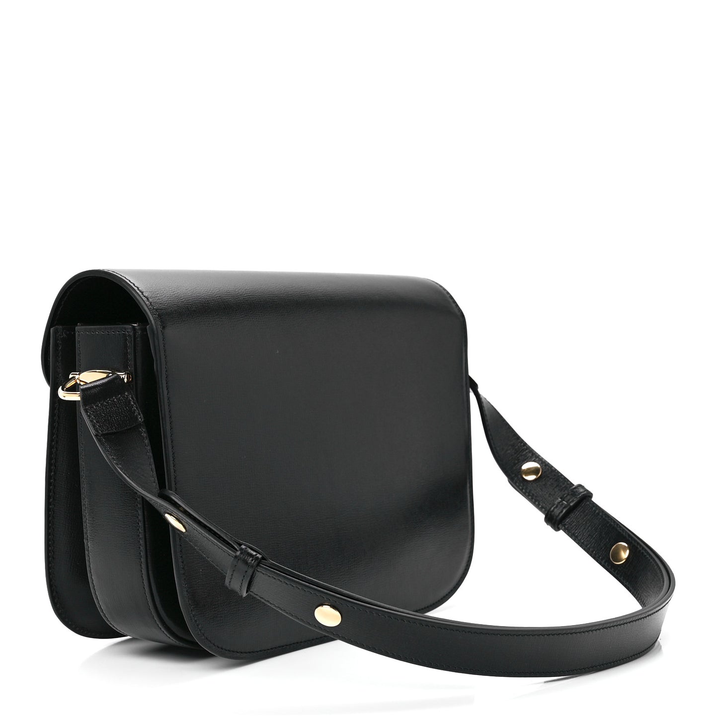 Azalea Calfskin Horsebit 1955 Shoulder Bag Black