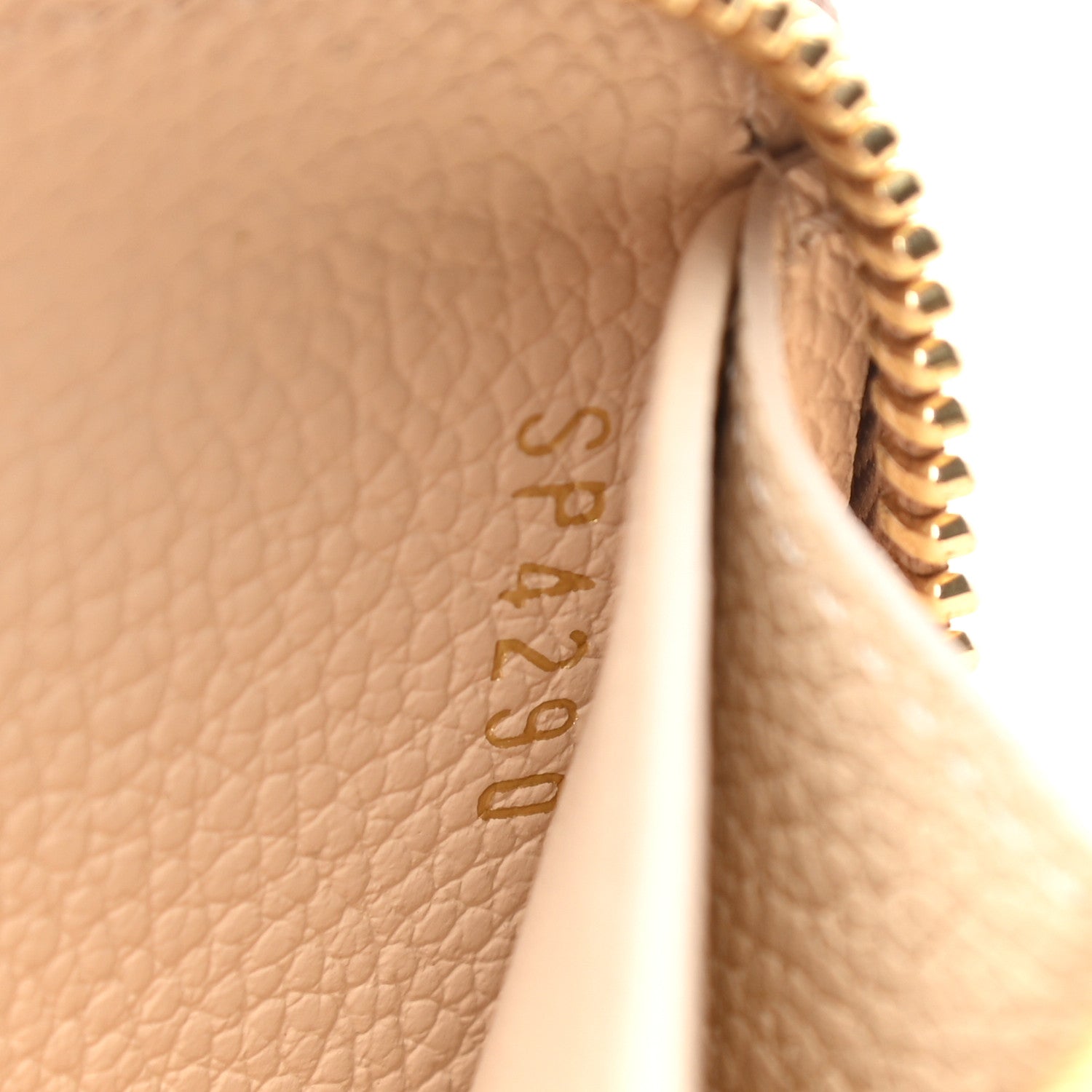 Louis Vuitton Empreinte Monogram Giant Zippy Wallet Creme Bois De Rose 7 of 8