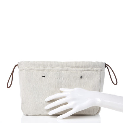 Hermes Canvas Barenia Fourbi 25 MM Pouch Naturel Fauve 2 of 8