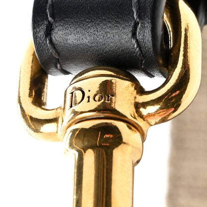 Christian Dior Oblique Studded Shoulder Strap Blue 3 of 4