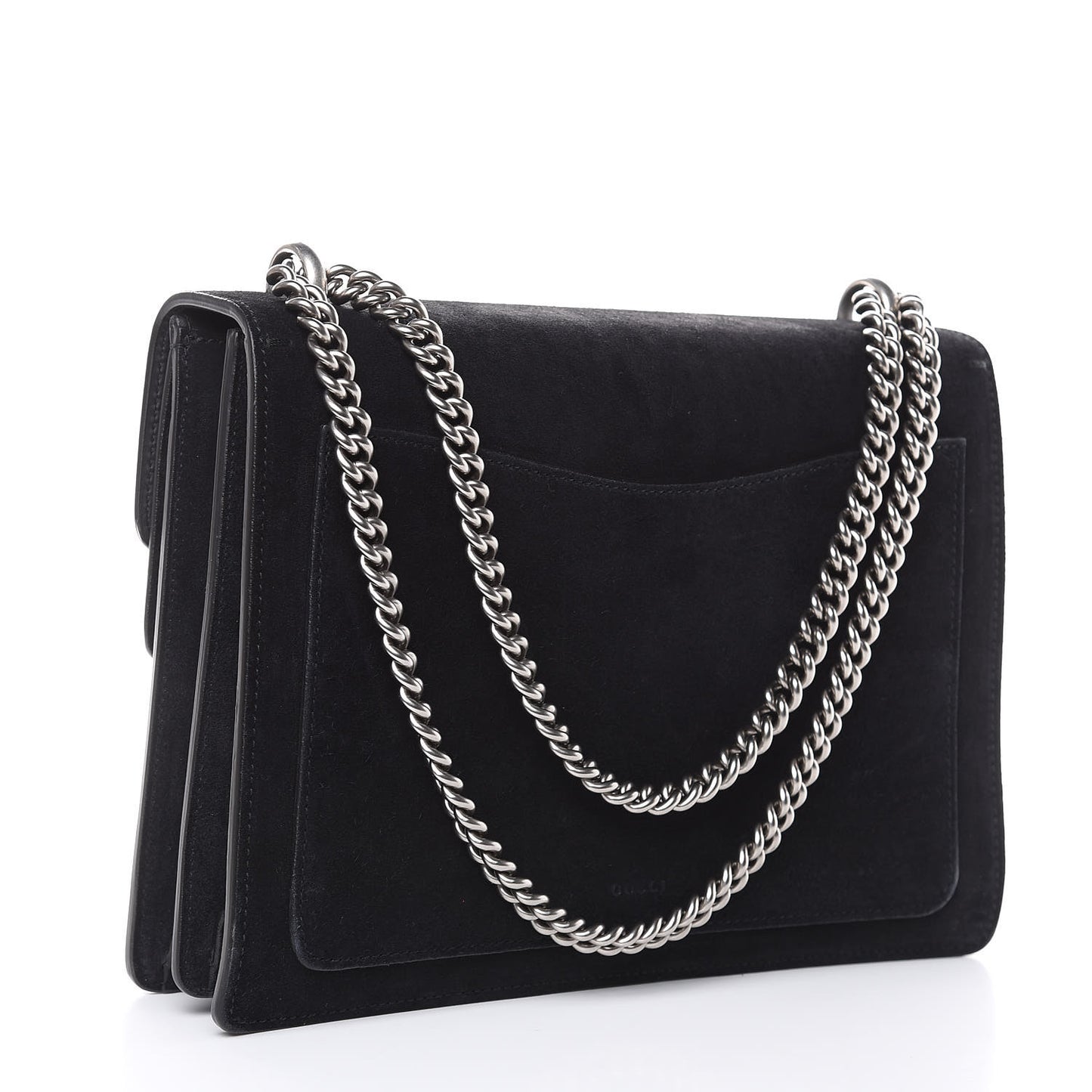 Suede Medium Dionysus Shoulder Bag Black
