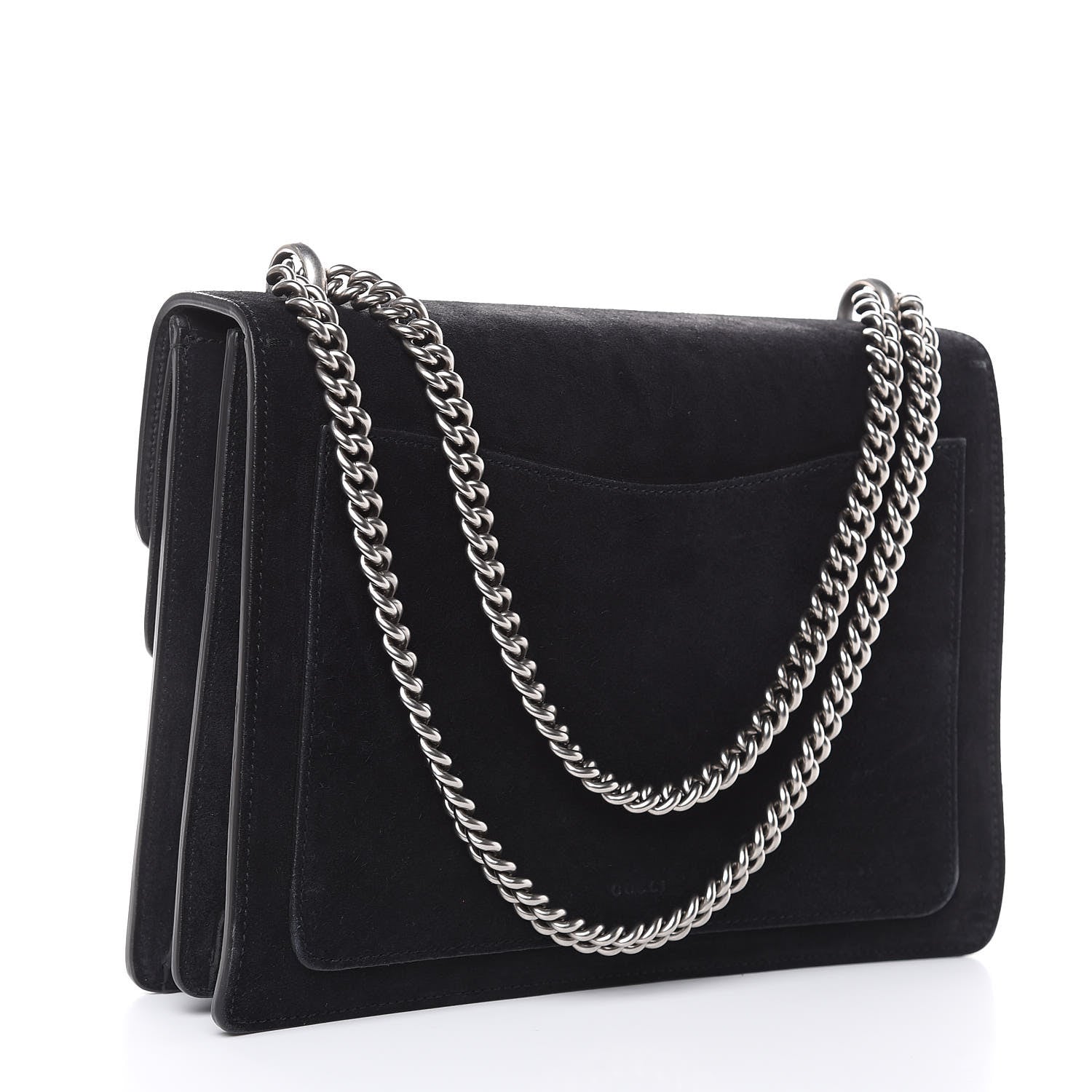 Gucci Suede Medium Dionysus Shoulder Bag Black 3 of 12