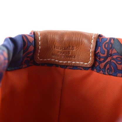 Hermes Silk Carre en Cravates Fourbi 20 PM Pouch Ocean Bleu 7 of 14