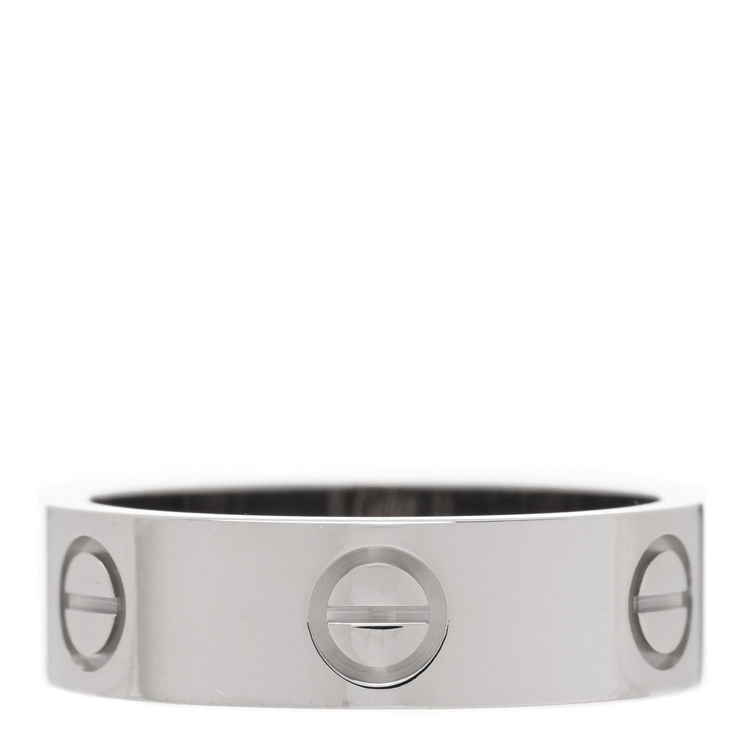 Cartier 18K White Gold 5.5mm LOVE Ring 53 6.25 3 of 4