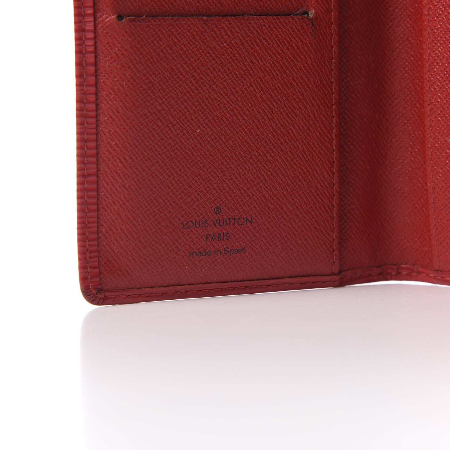 Louis Vuitton Epi Checkbook Organizer Wallet Castillan Red 7 of 10