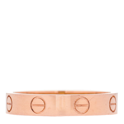 Cartier 18K Pink Gold 3.5mm LOVE Wedding Band Ring 53 6.25 6 of 10