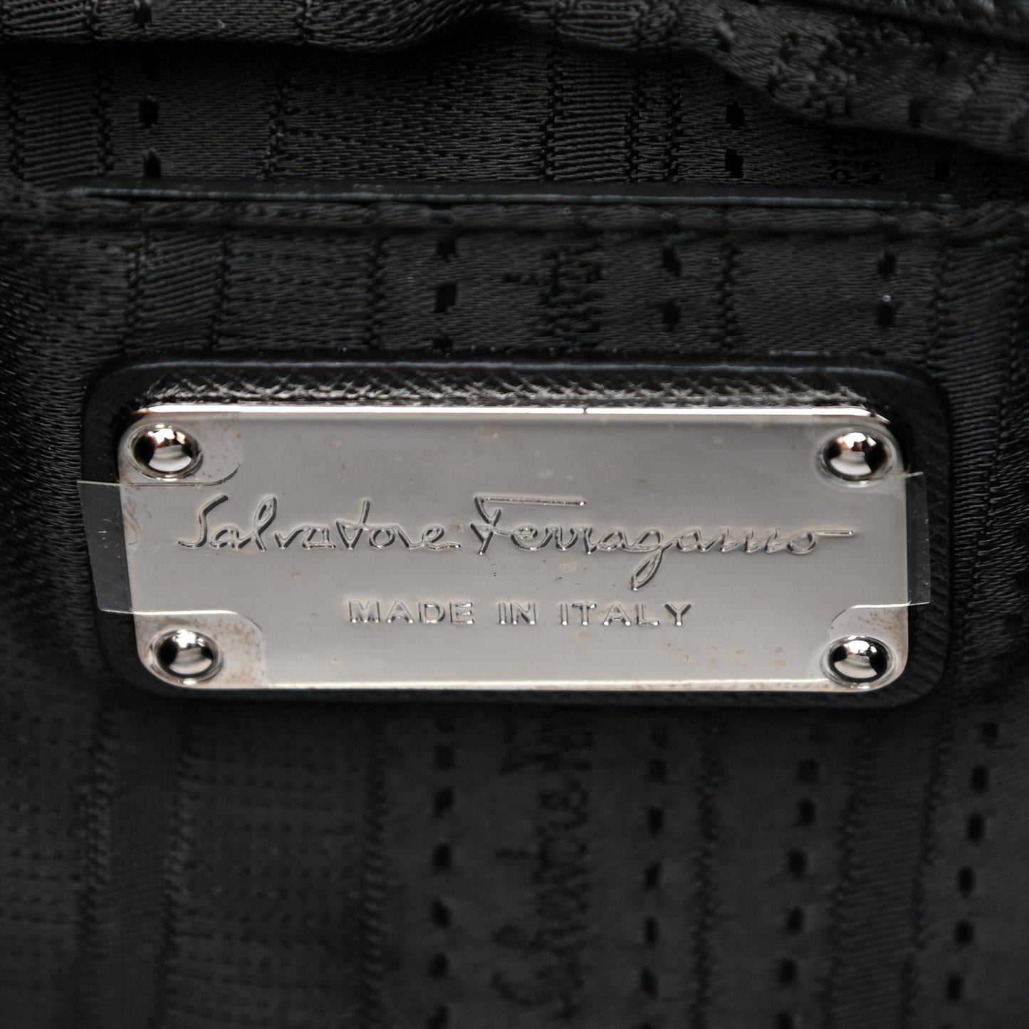 Printed Calfskin Rory Shoulder Bag Black