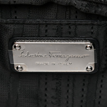 Salvatore Ferragamo Printed Calfskin Rory Shoulder Bag Black 6 of 12