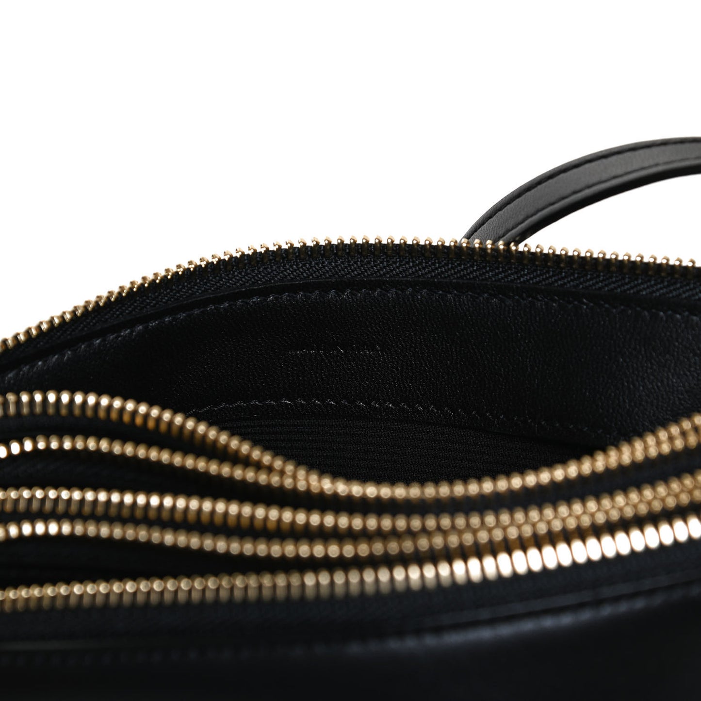 Lambskin Small Trio Crossbody Bag Black