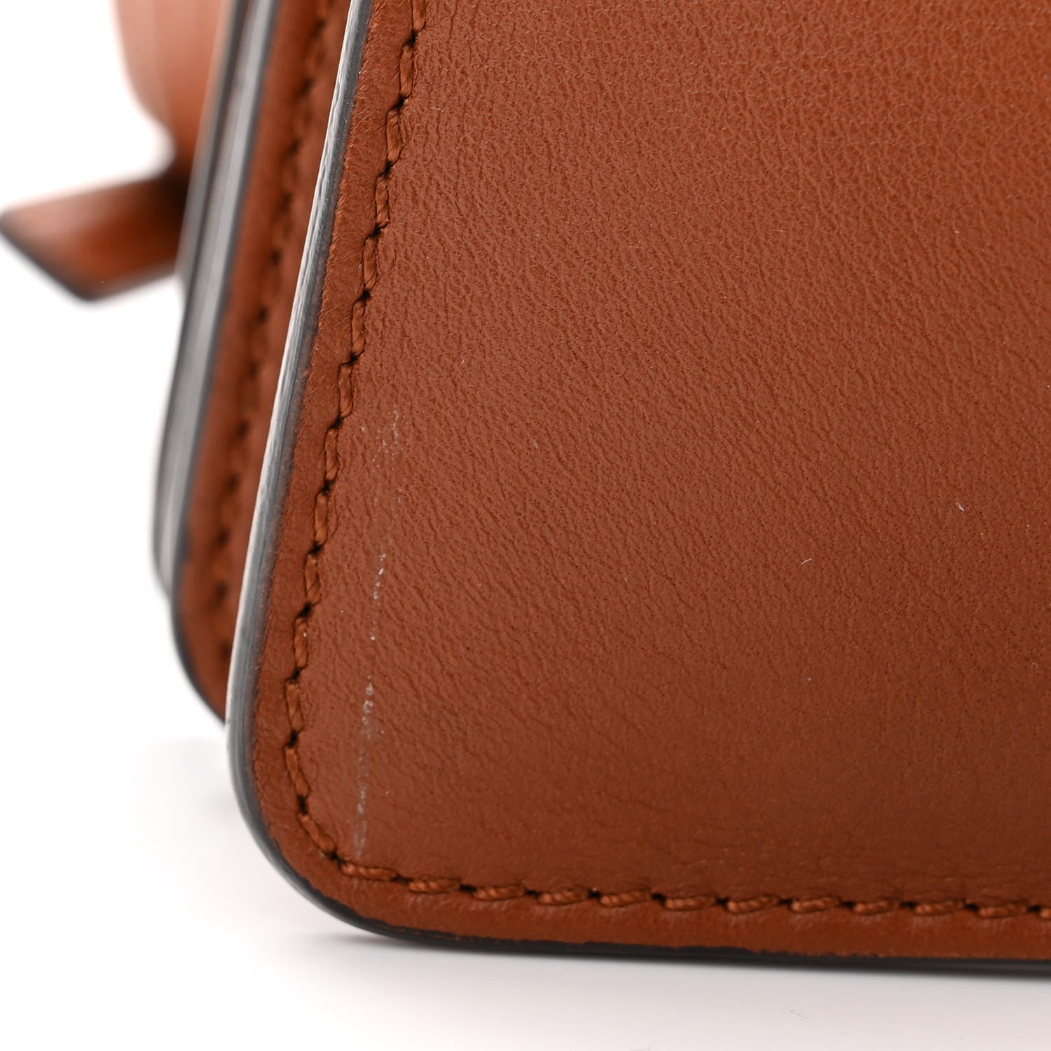 Chloe Suede Calfskin Medium Faye Shoulder Bag Tobacco 10 of 10