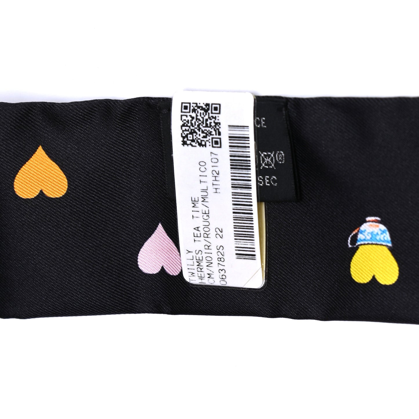 Silk Tea Time Twilly Black Rouge Multicolor