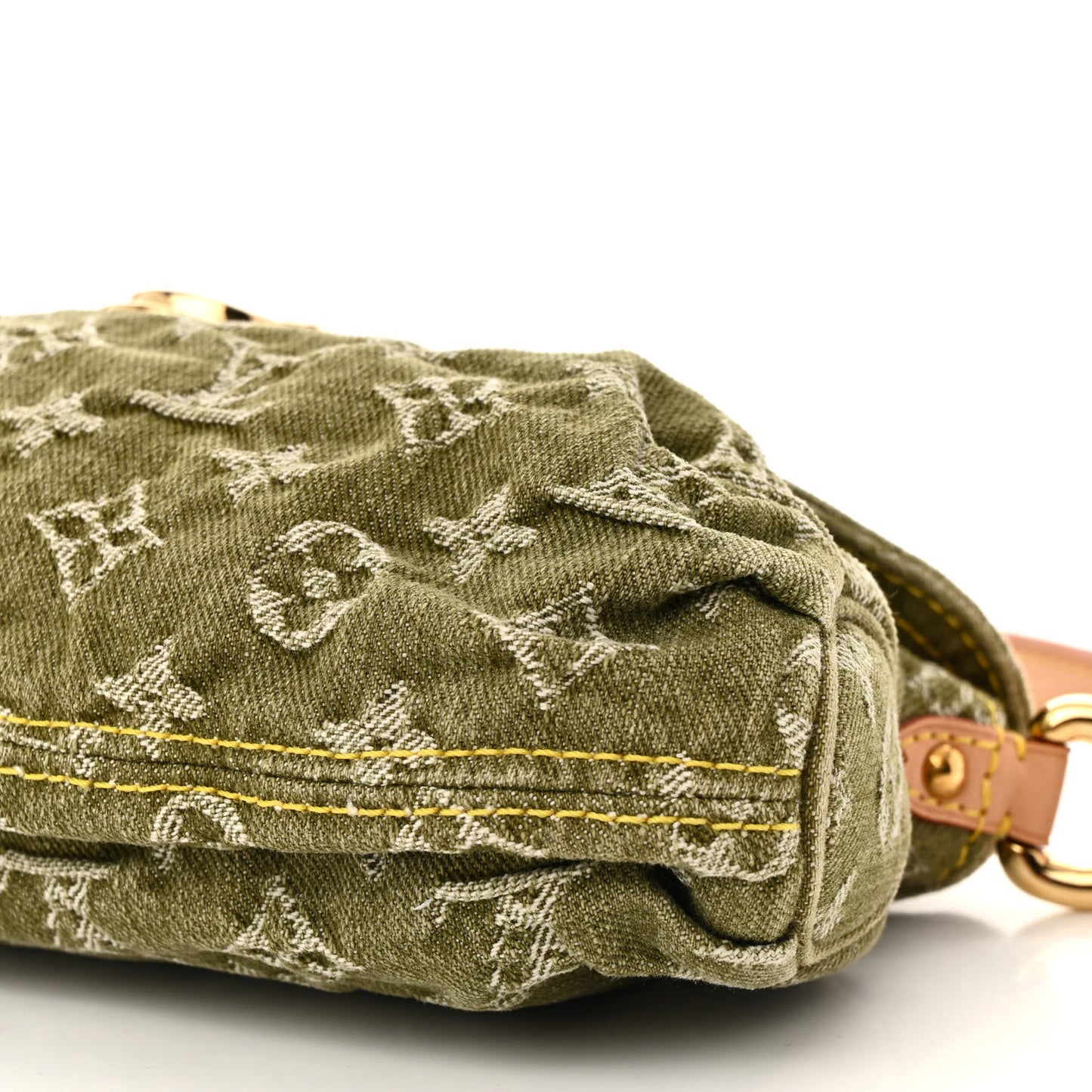 Monogram Denim Mini Pleaty Lichen