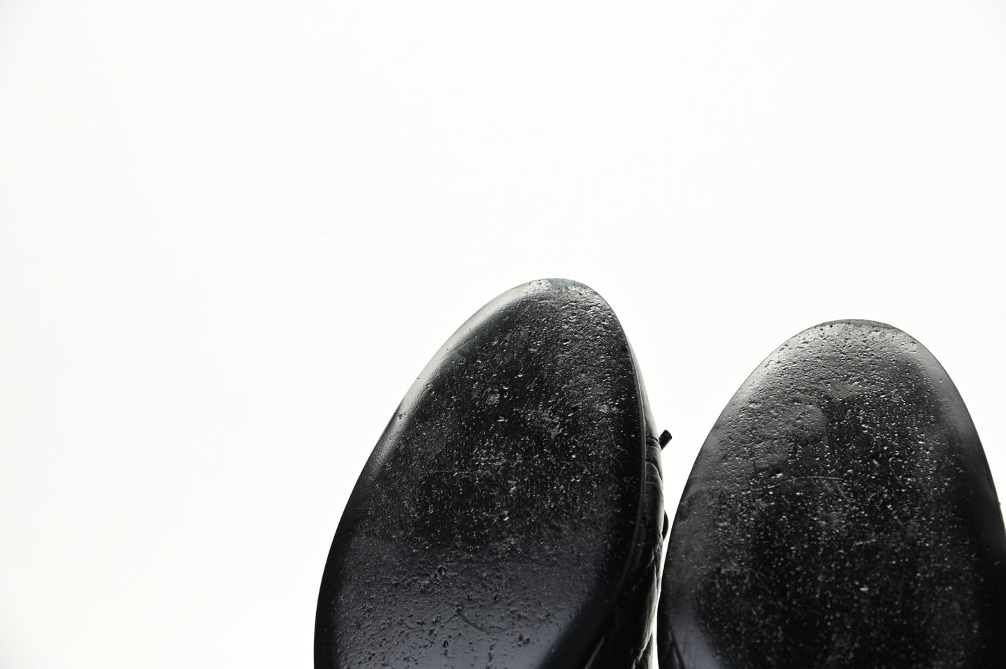 Aged Calfskin Quilted CC Cap Toe Ballerina Flats 39.5 Black