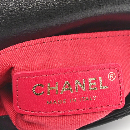 Chanel Calfskin Quilted Mini Framing Chain Bag Black 6 of 10