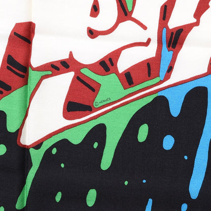 Hermes Silk Cashmere Graff Graffiti Shawl 140 5 of 8