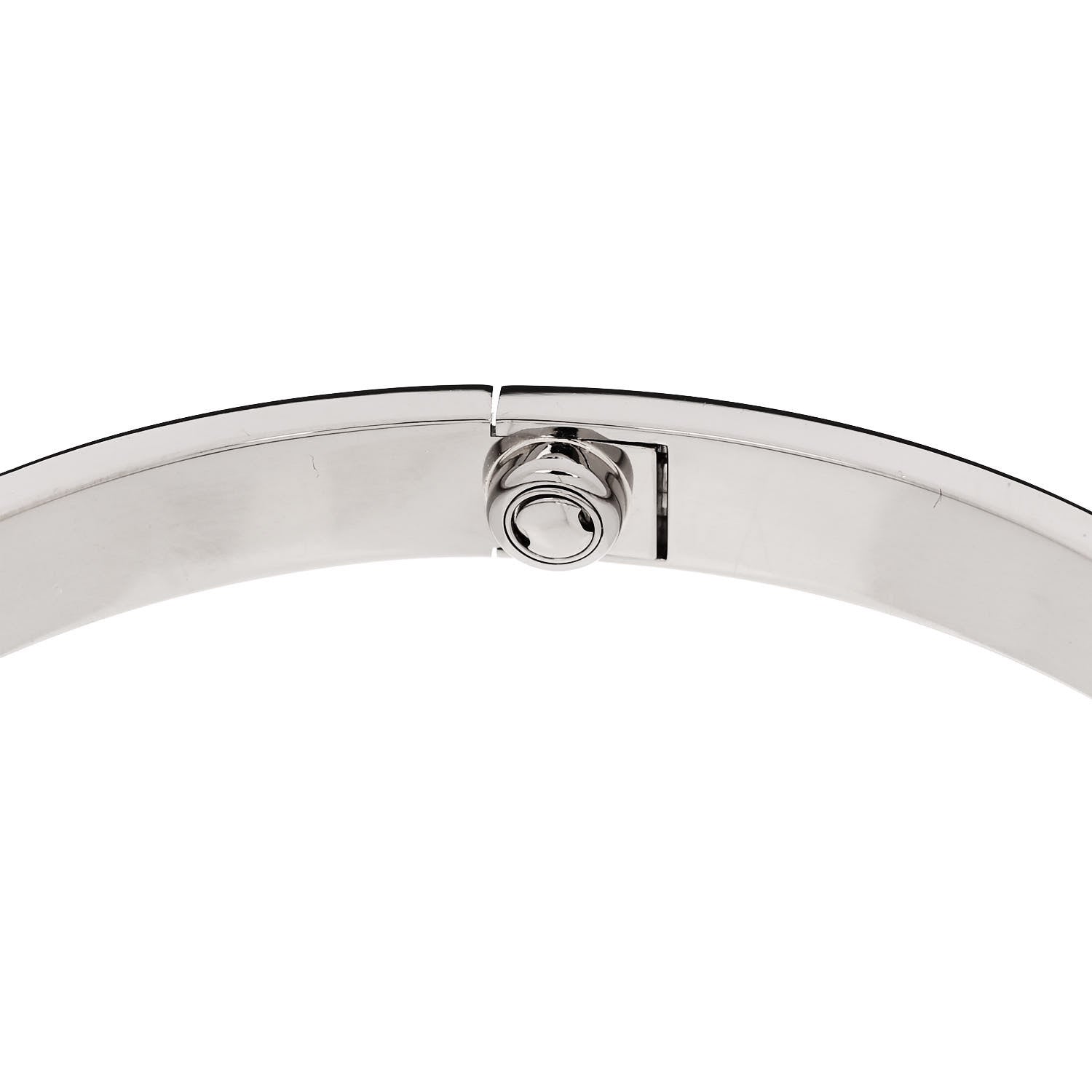 Cartier 18K White Gold LOVE Bracelet 21 8 of 9