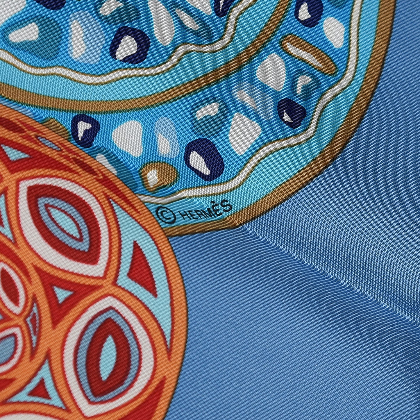 Silk Reves d'Escargots Scarf 90