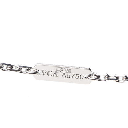 Van Cleef & Arpels 18K White Gold Mother of Pearl Magic Alhambra Pendant Necklace 5 of 5