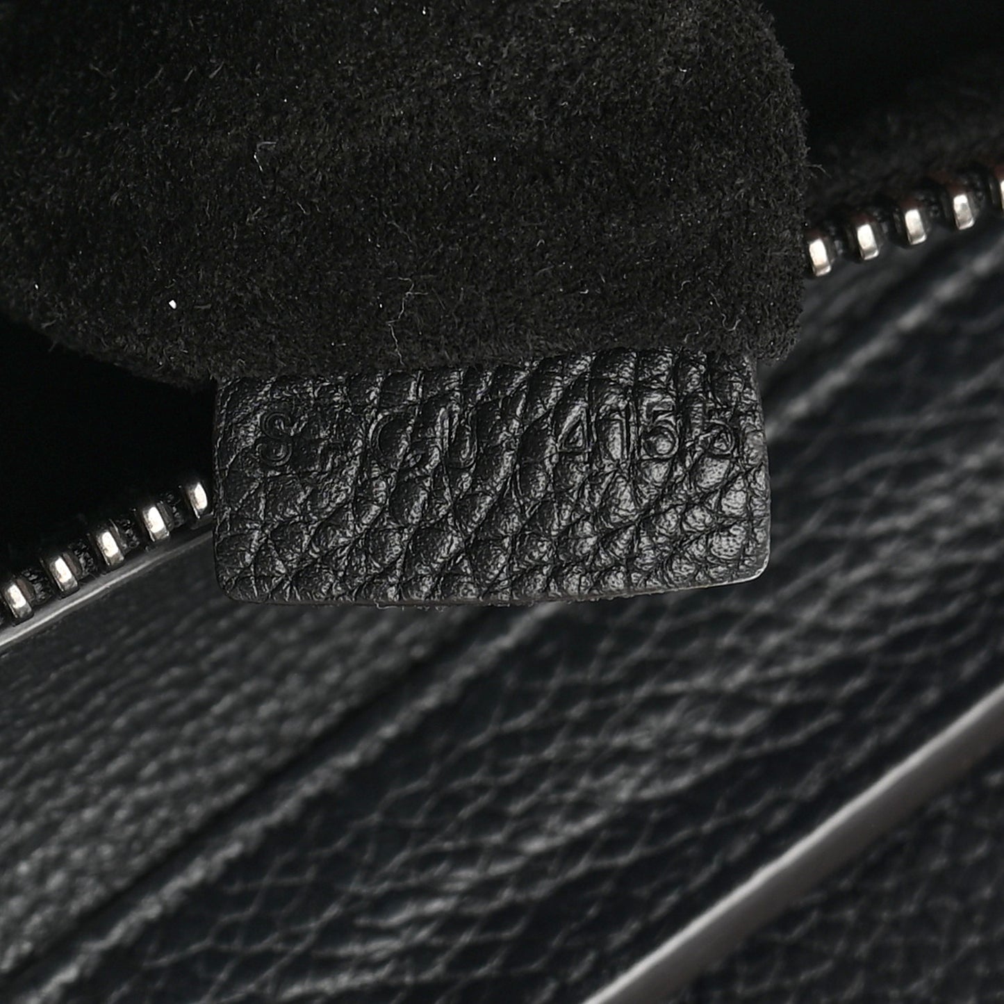 Drummed Calfskin Micro Luggage Black