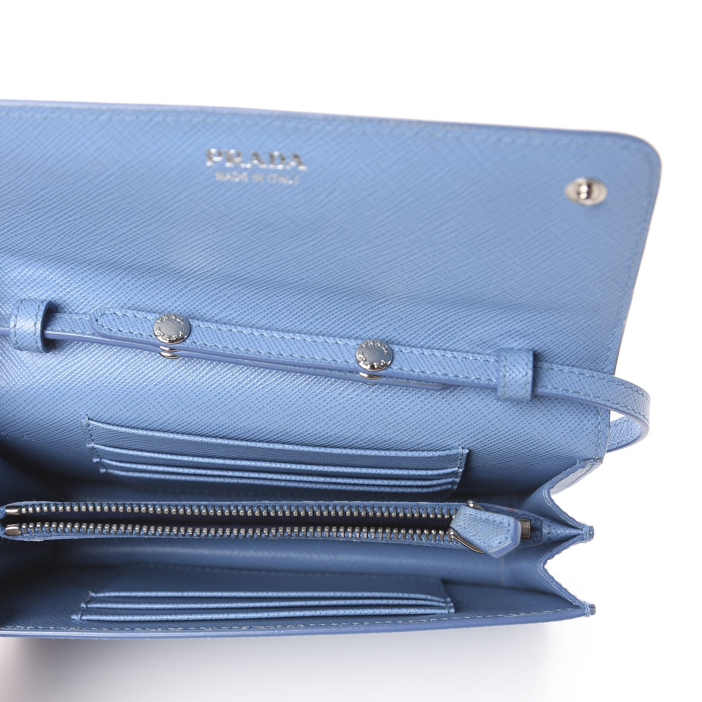 Saffiano Metal Flap Wallet With Strap Astrale