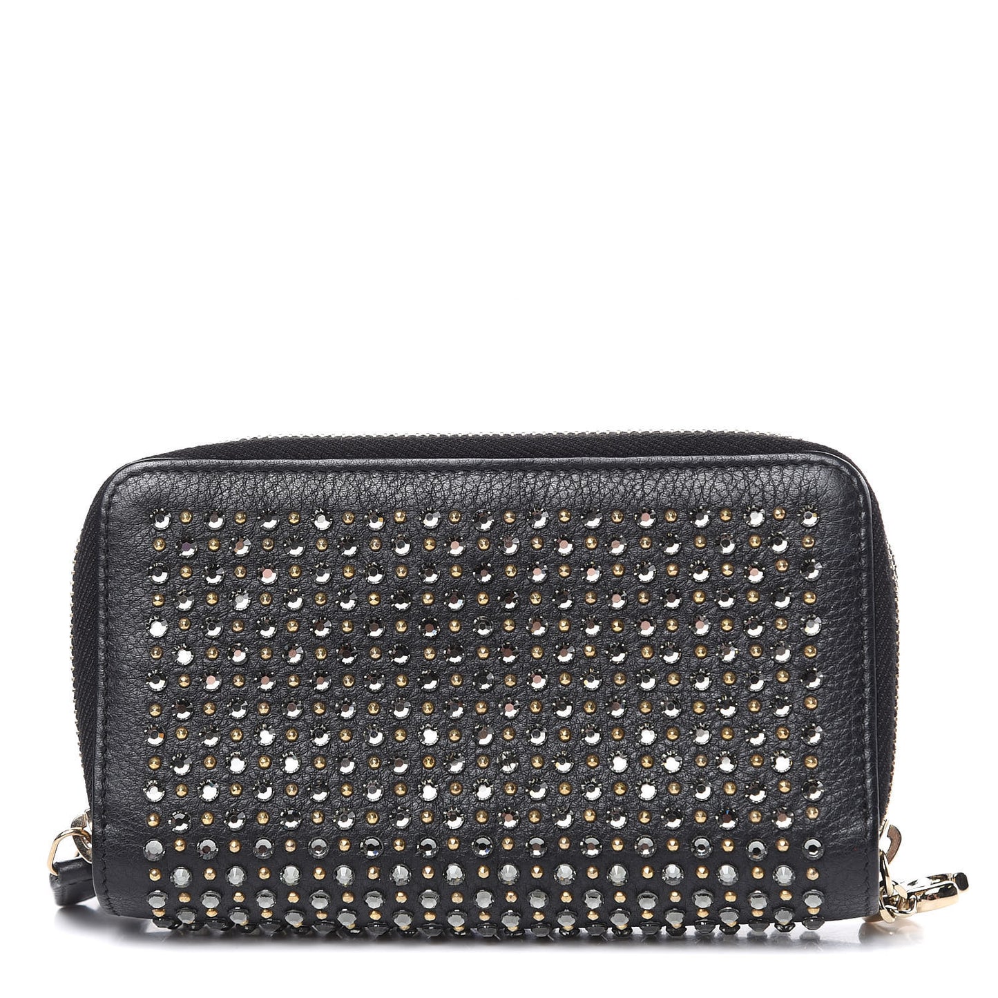 Bullskin Strass Studded Zip Around Phone Holder Black