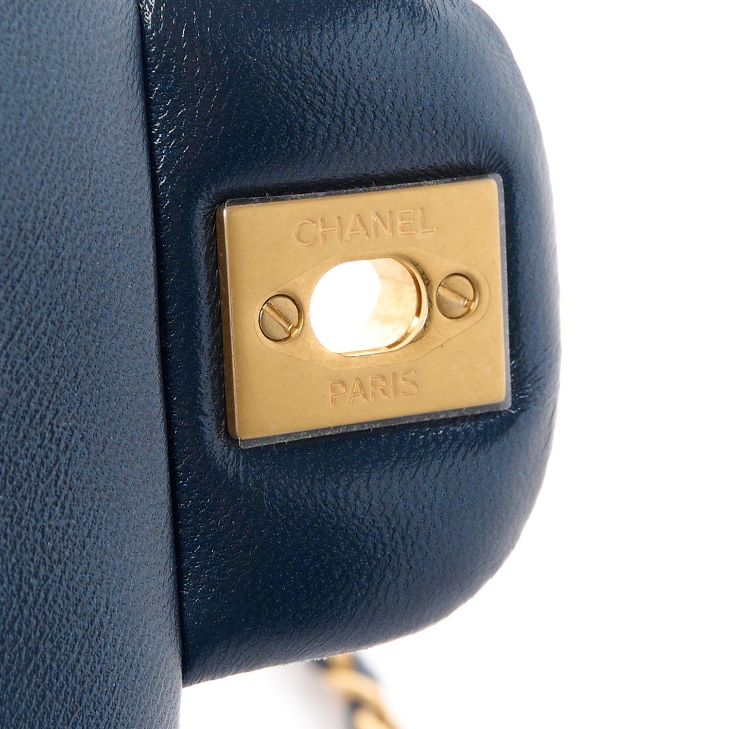 Chanel Washed Denim Quilted Mini Rectangular Flap Blue 7 of 12