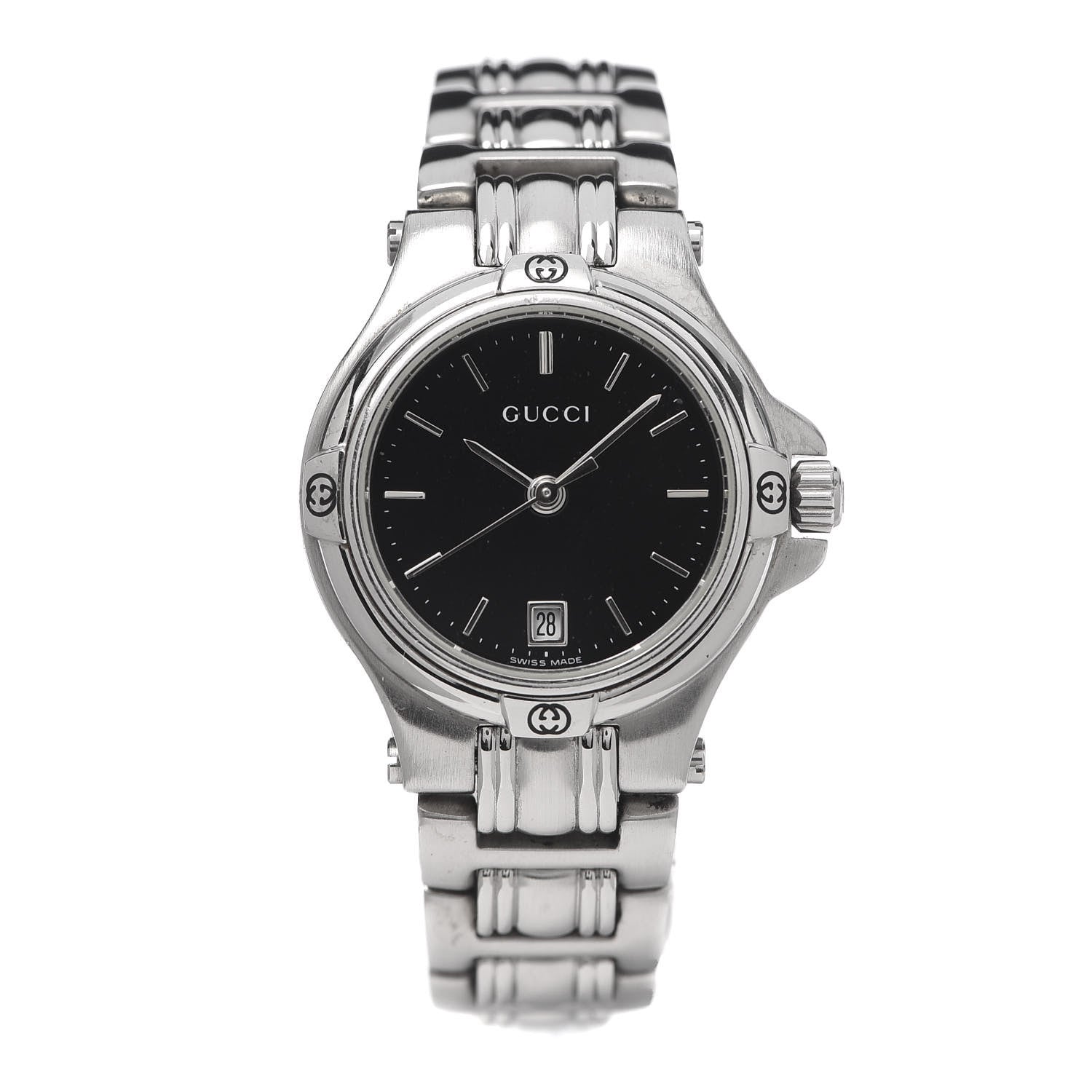 Gucci Stainless Steel 26mm 9040L Quartz Watch Black 1 of 7