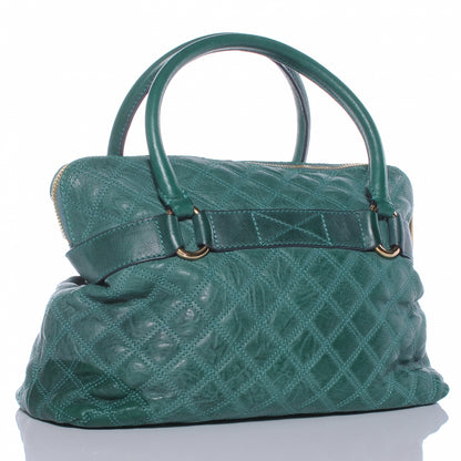 Marc Jacobs Leather Quilted Bruna Tote Teal 3 of 7