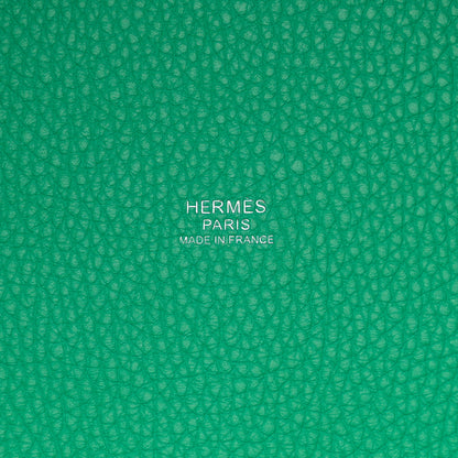 Hermes Taurillon Clemence Swift Eclat Picotin Lock 22 MM Menthe Vert Bosphore 6 of 10