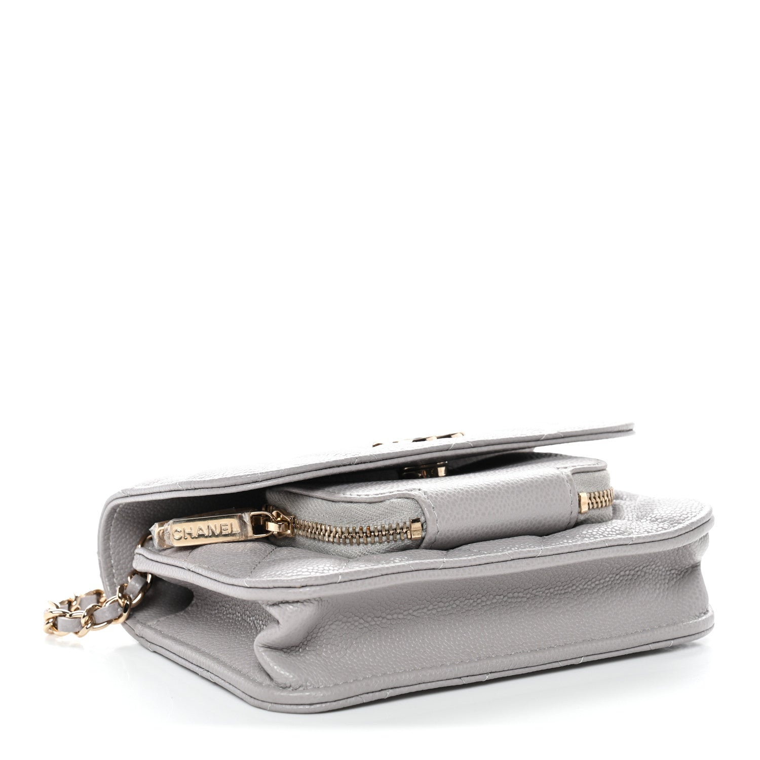 Chanel Caviar Quilted Mini Business Affinity Flap Grey 4 of 12