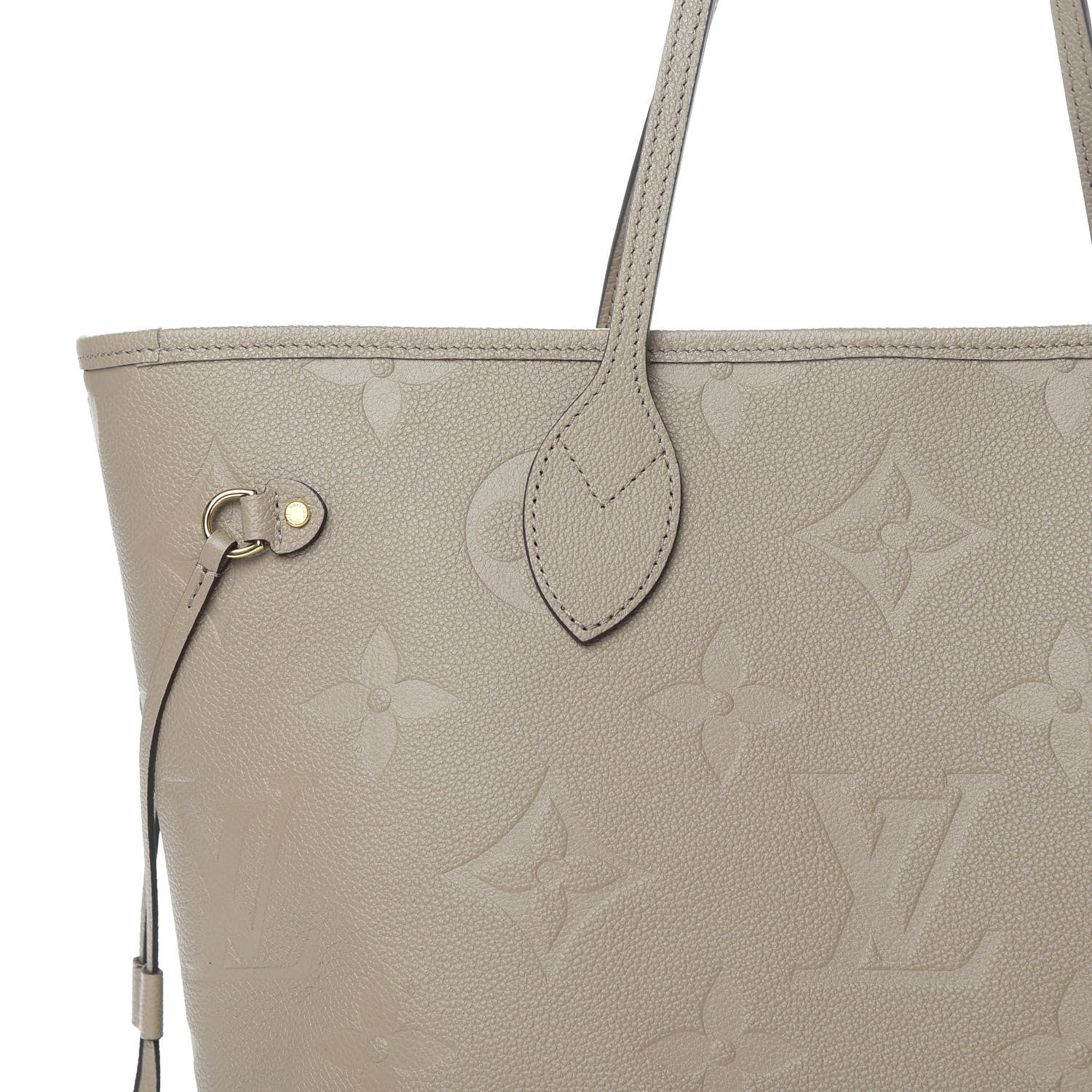 Louis Vuitton Empreinte Monogram Giant Neverfull MM Tourterelle 7 of 9