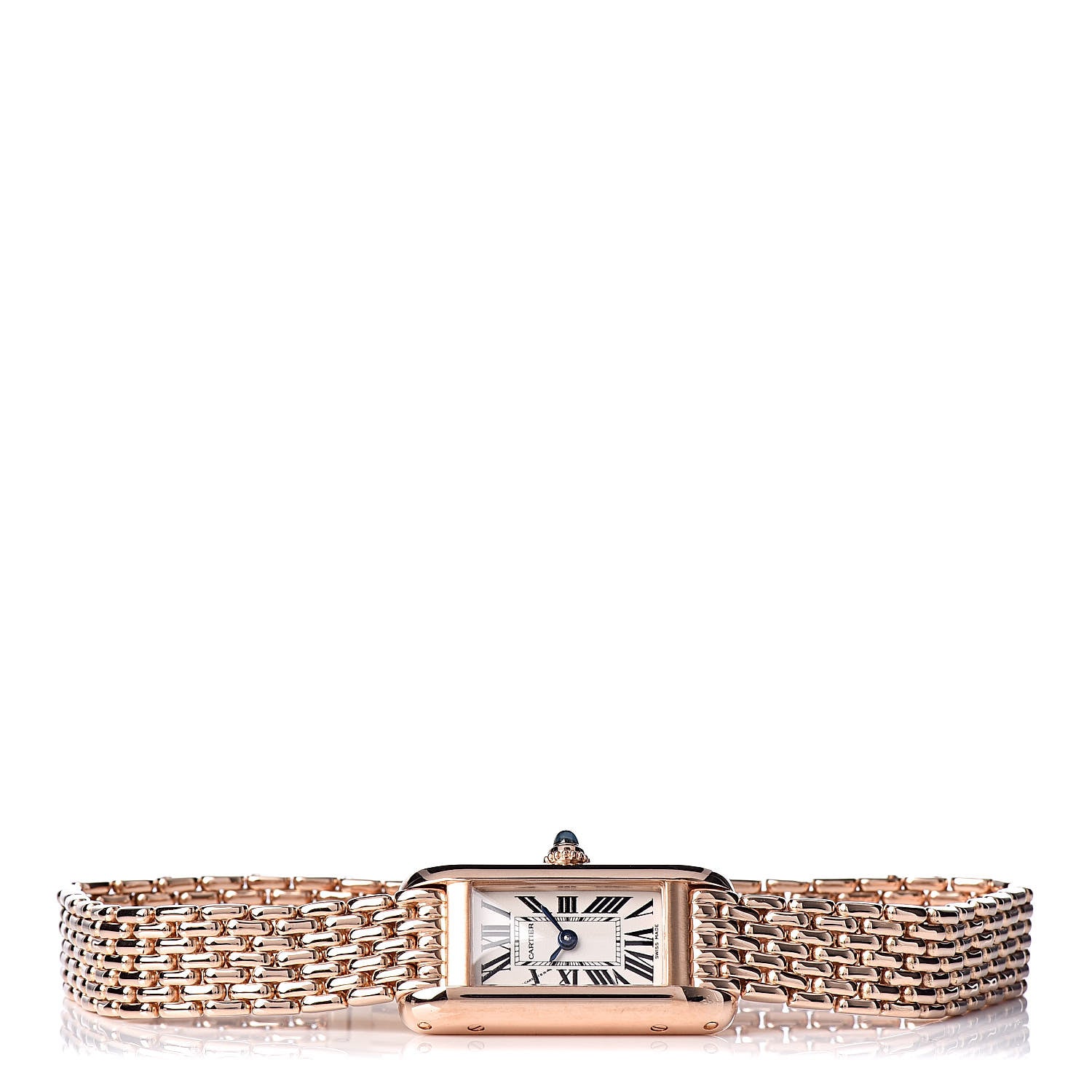 Cartier 18K Pink Gold 14mm Tank Allongee Watch 3 of 7