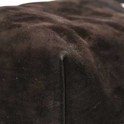 The Row Suede Calfskin Medium N/S Park Tote Dark Brown 11 of 11