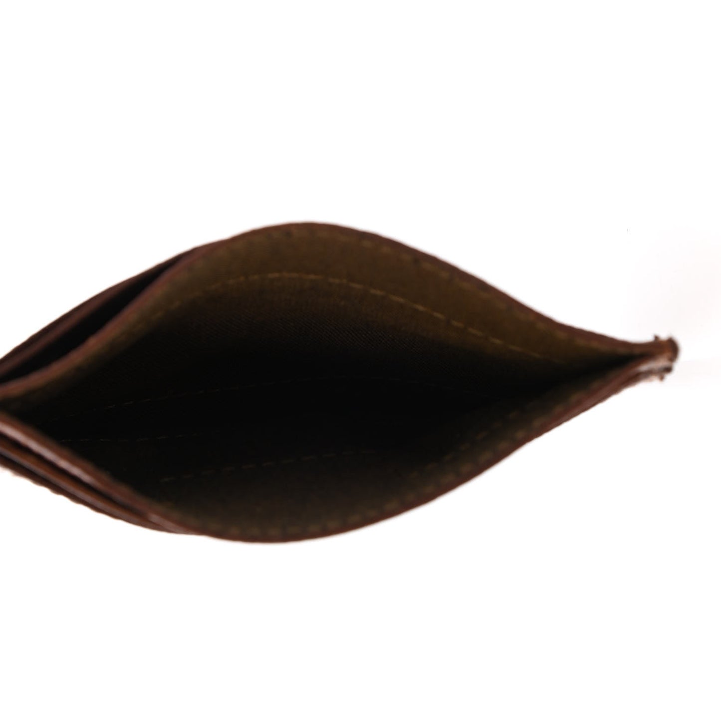 Lizard Card Holder Brown