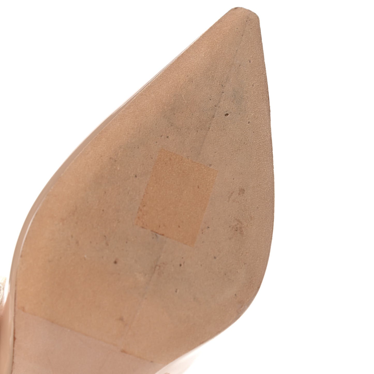 Patent Ribbon J'Adior Slingback 100mm Pumps 36.5 Nude