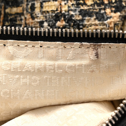 Chanel Tweed Lambskin Shoulder Bag Black Yellow 13 of 13