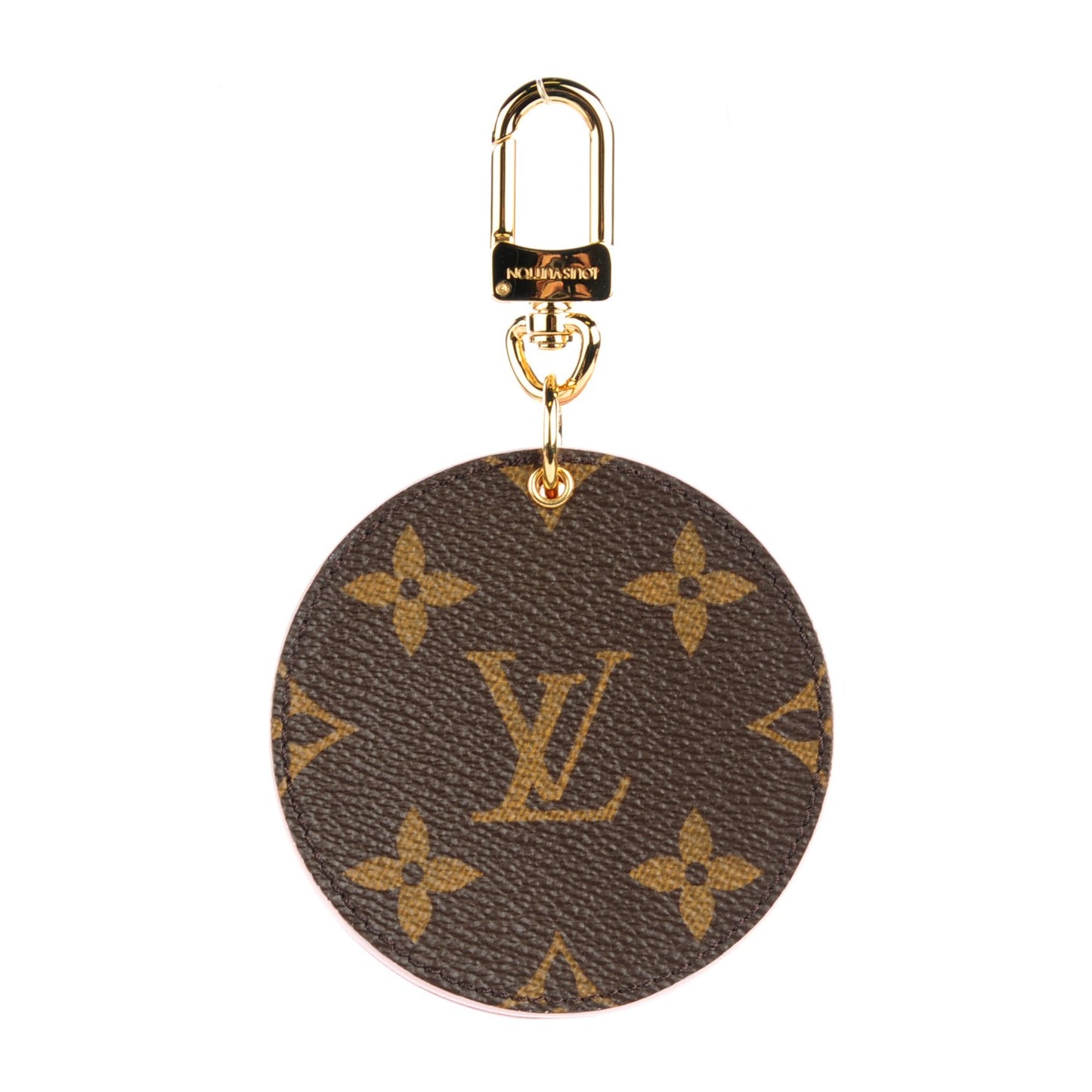 Monogram LV Mirror Key Holder Rose Ballerine