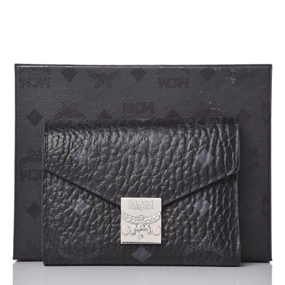 MCM Visetos Compact Wallet Black 9 of 9