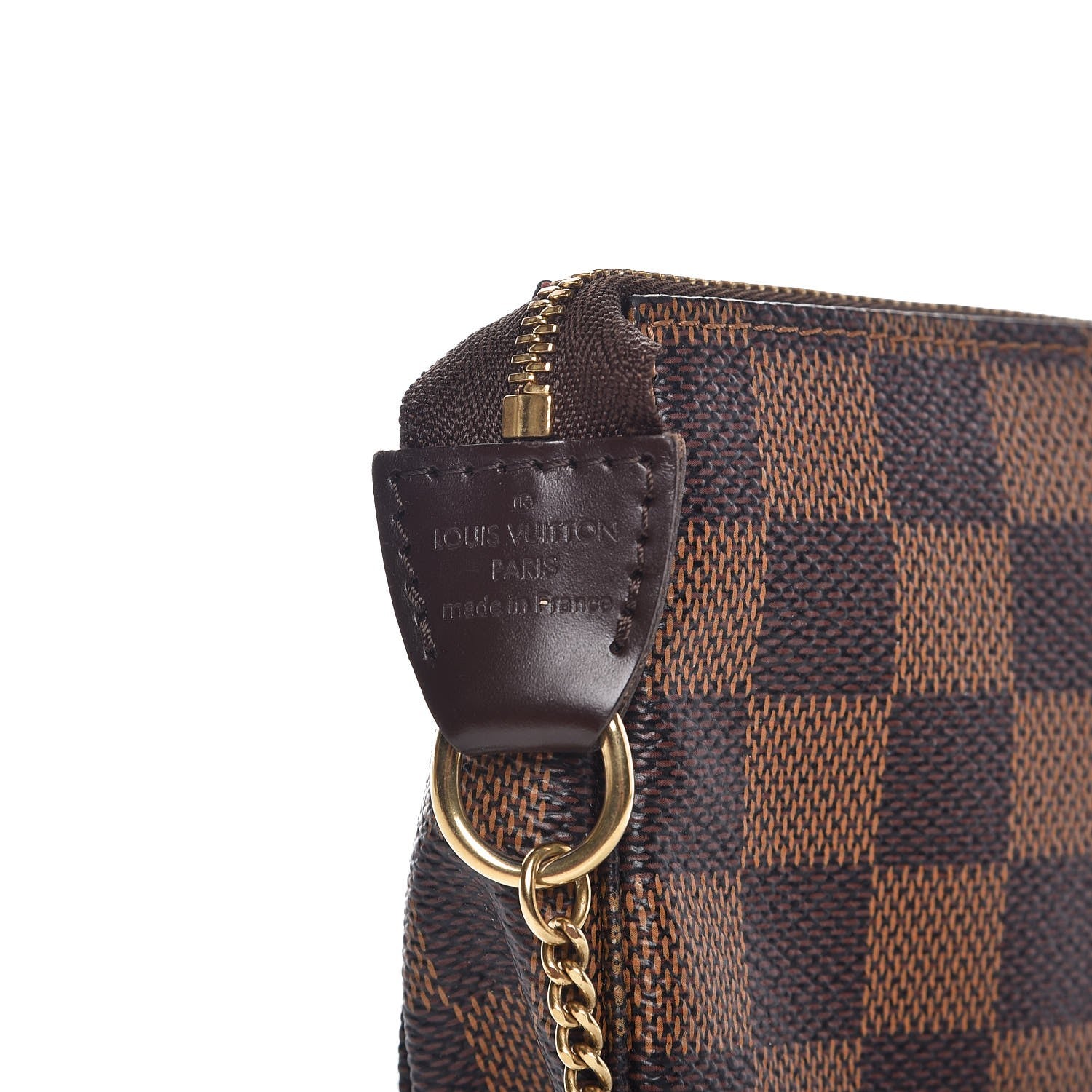 Louis Vuitton Damier Ebene Complice Trunks and Bags Mini Pochette Accessories Red 6 of 8